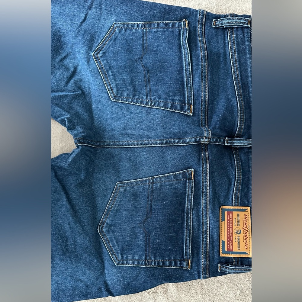 Diesel Dark Blue Straight Jeans - Picture 3 of 4